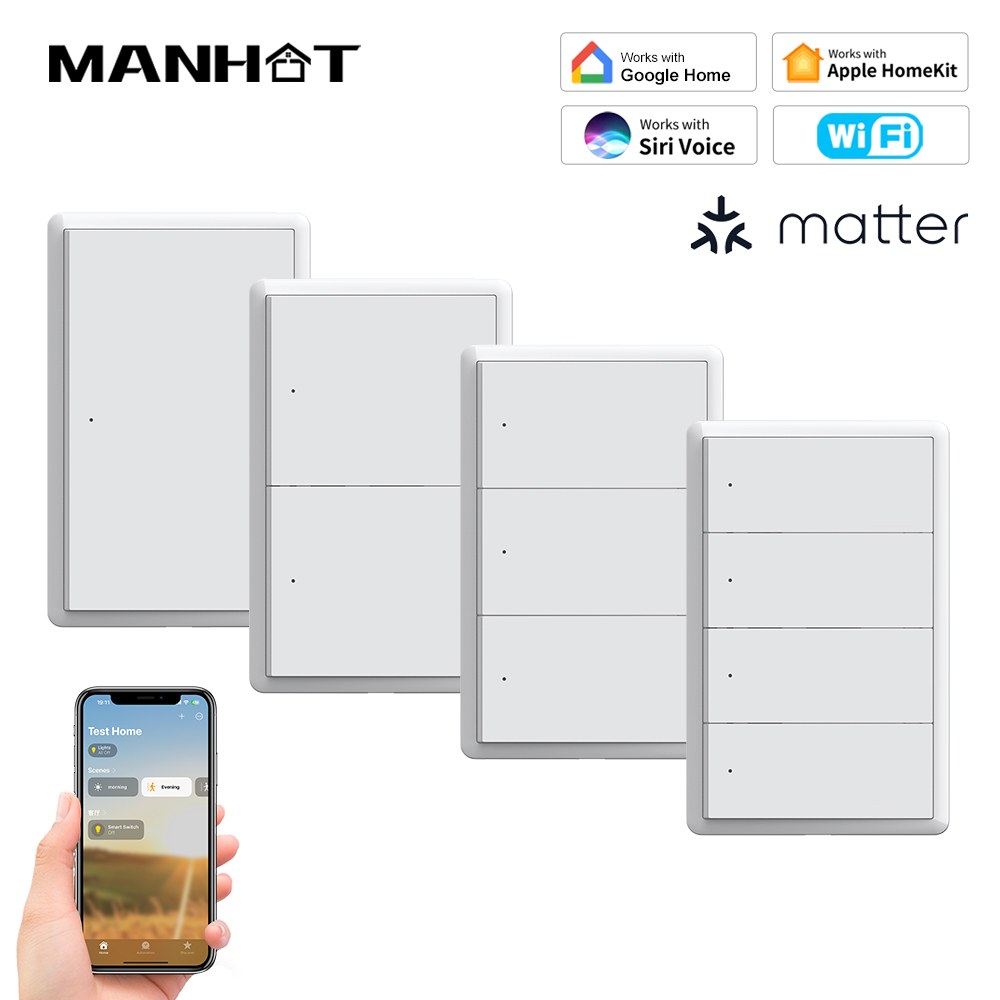 Smart Accessories - MANHOT Homekit WiFi Smart Switch No