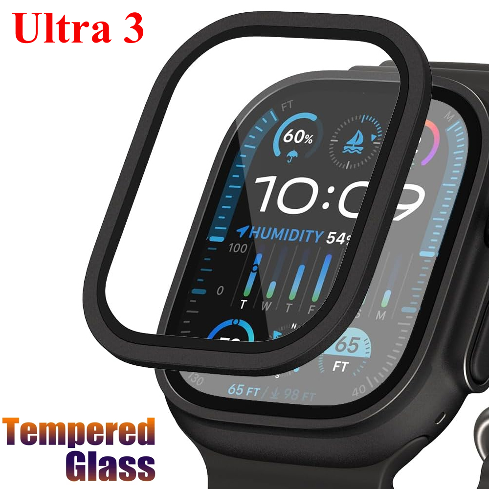 Watch Case Bumper - Tempered Glass Film For Apple Watch