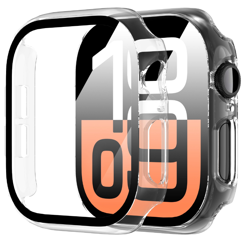 Tempered Glass+Case For Apple  - Smartwatch Band Accessories review and price