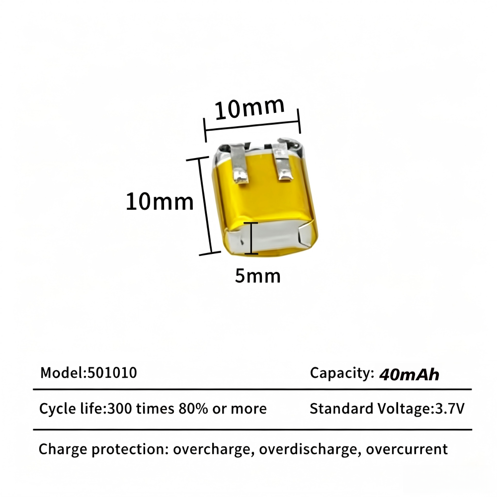 501010 Battery 3.7V 40mAh Lipo - Smartwatch Headset review and price