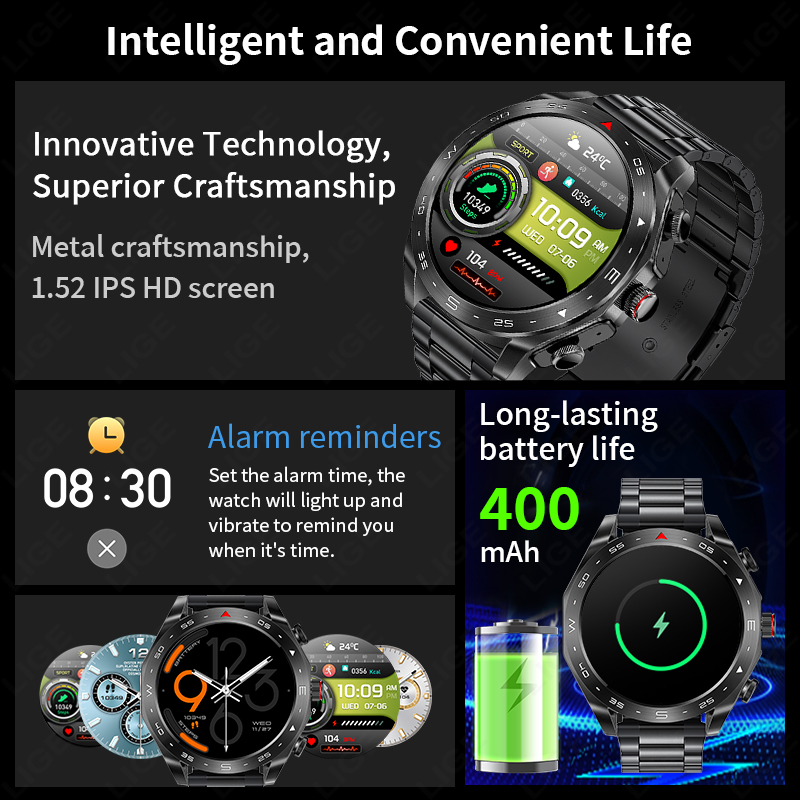 LIGE Smartwatch With Earbuds B - Smartwatch Headset review and price