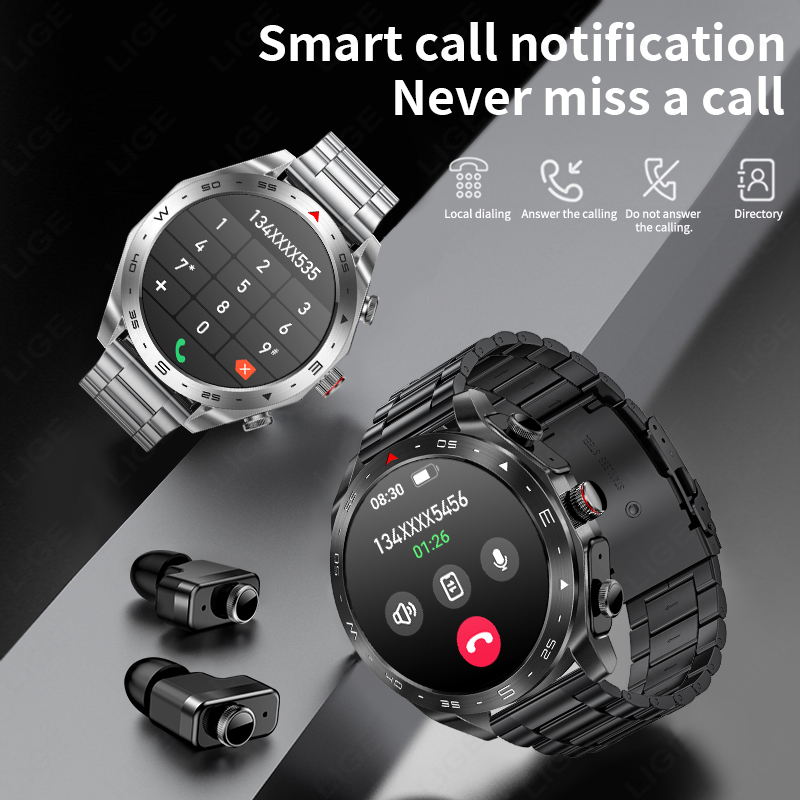 LIGE Smartwatch With Earbuds B - Smartwatch Headset review and price