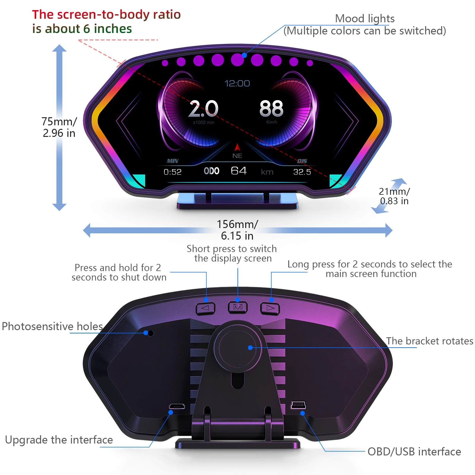 New Universal Smart Gauge 6Inc - Smart Accessories review and price