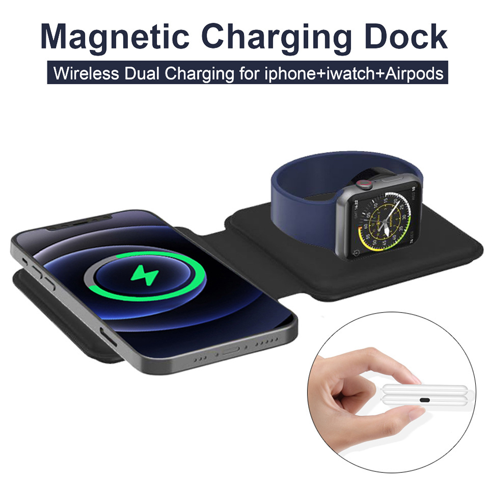 2IN1 Magnetic Wireless Charger - Smartwatch X12 review and price