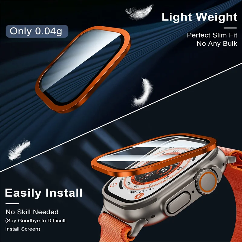 Tempered Glass for Apple Watch - Watch Case Bumper review and price