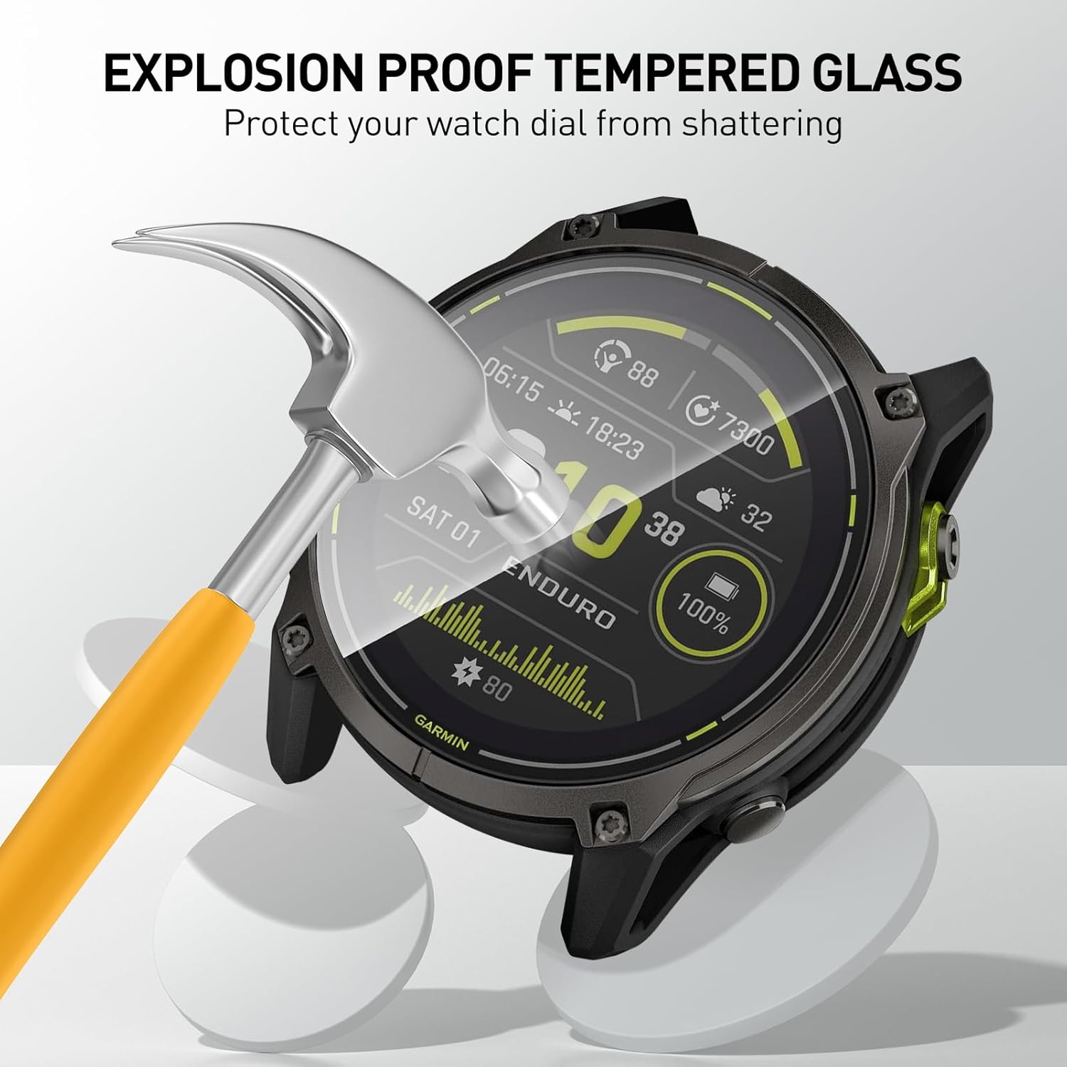 Tempered Glass Films For Garmi - Watch Face Protector review and price
