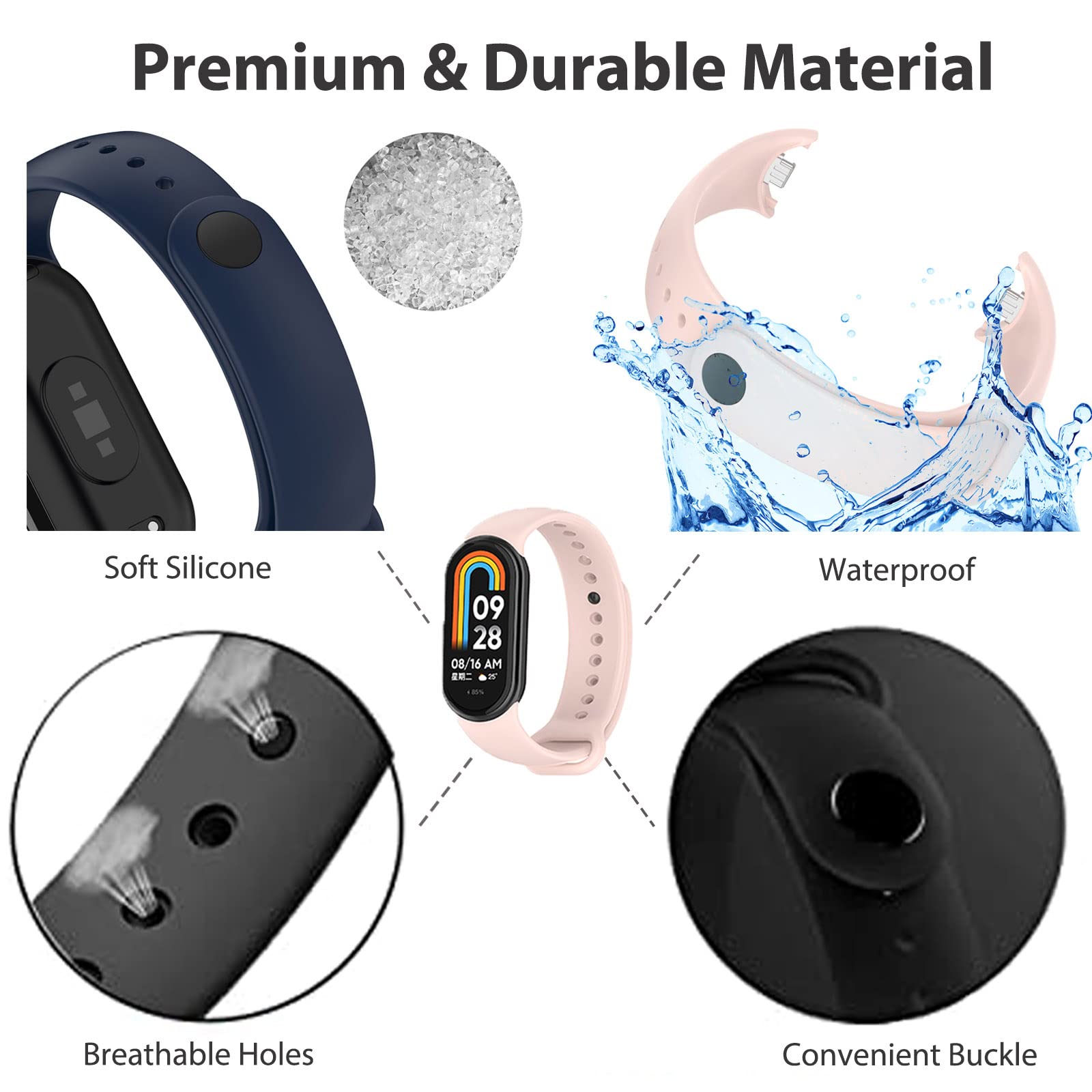 Bracelet for Mi band 8 Strap S - Sport Loop Strap review and price