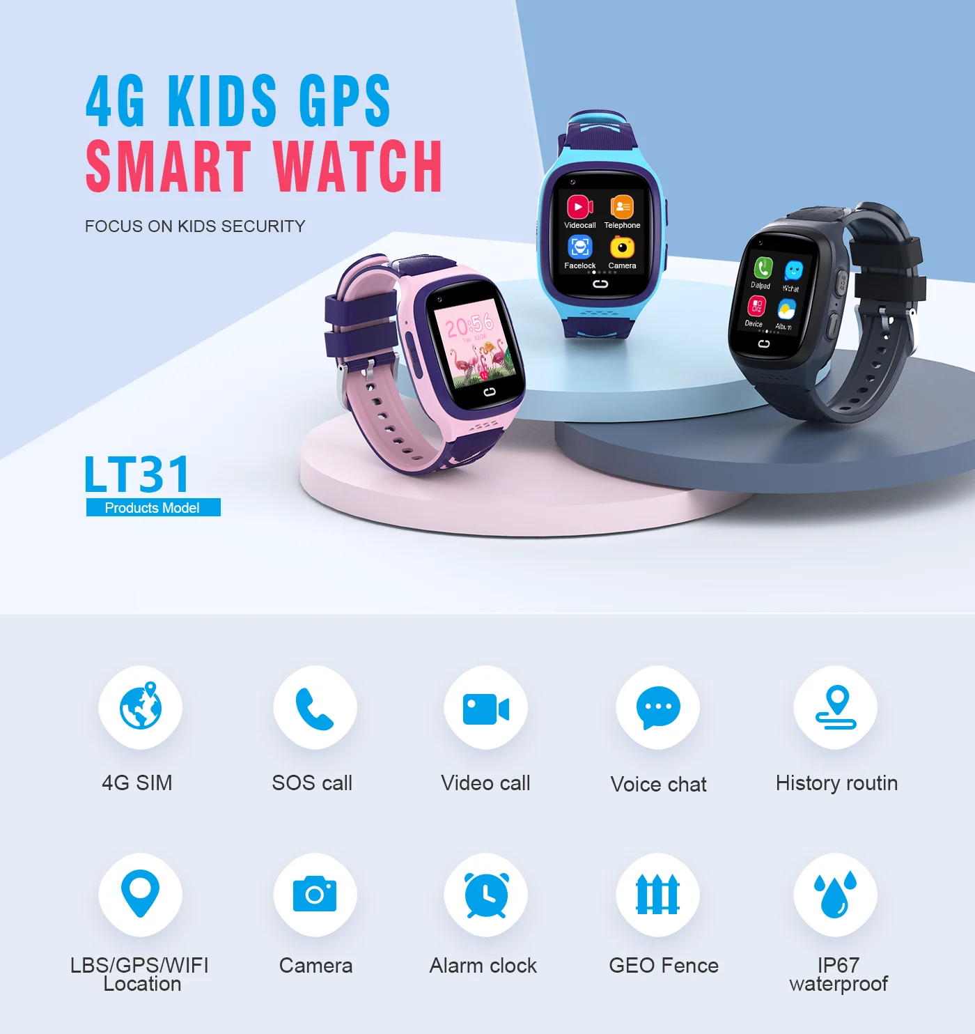 4G Kids Smartwatch SOS Waterpr - Smartwatch Id review and price