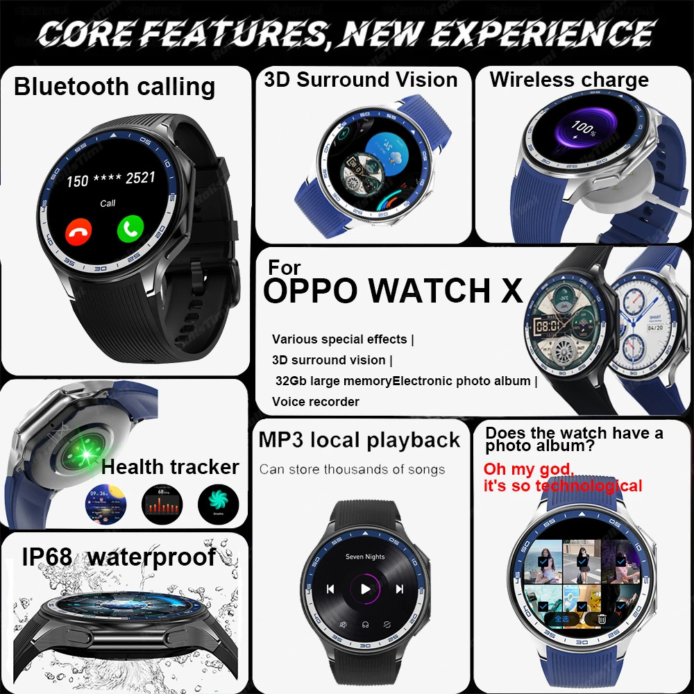 1.43 AMOLED Smart Watch 3D Sur - Smartwatch X review and price