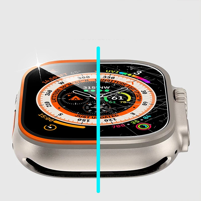 Tempered Glass for Apple Watch - Watch Case Bumper review and price