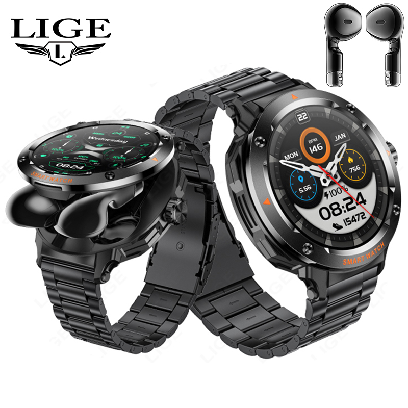 New Men's 2 In 1 Headset Smart - Smartwatch Headset review and price