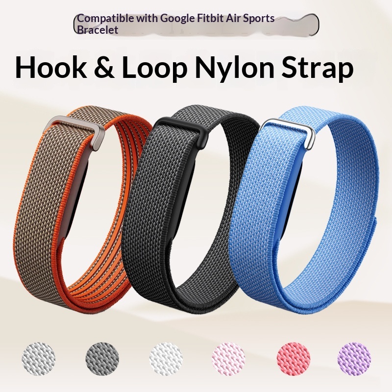 NEW For Google Fitbit Air Nylo - Sport Loop Strap review and price