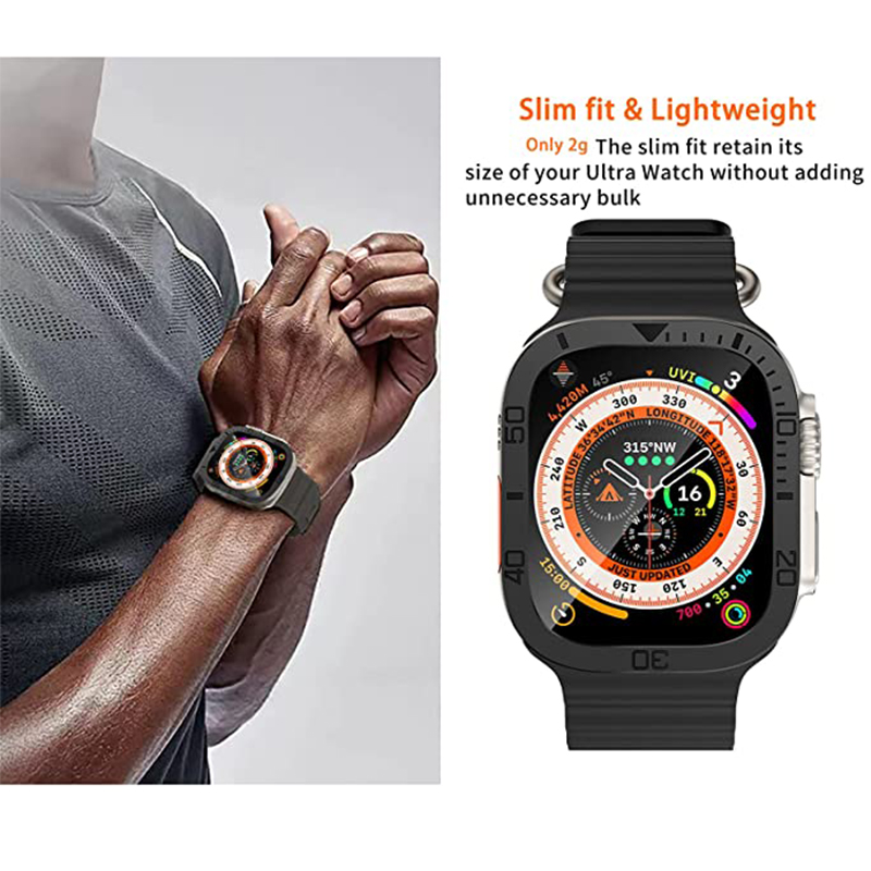 Tempered Glass for Apple Watch - Watch Case Bumper review and price