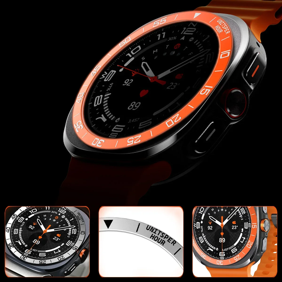 Metal Cover Bezel Ring Case Fo - Android Smartwatch Accessories review and price