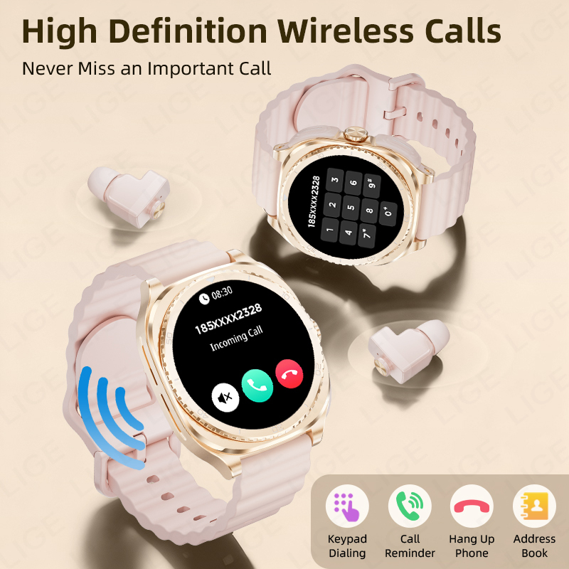 LIGE 2 In 1 TWS Headset Smart  - Smartwatch Headset review and price