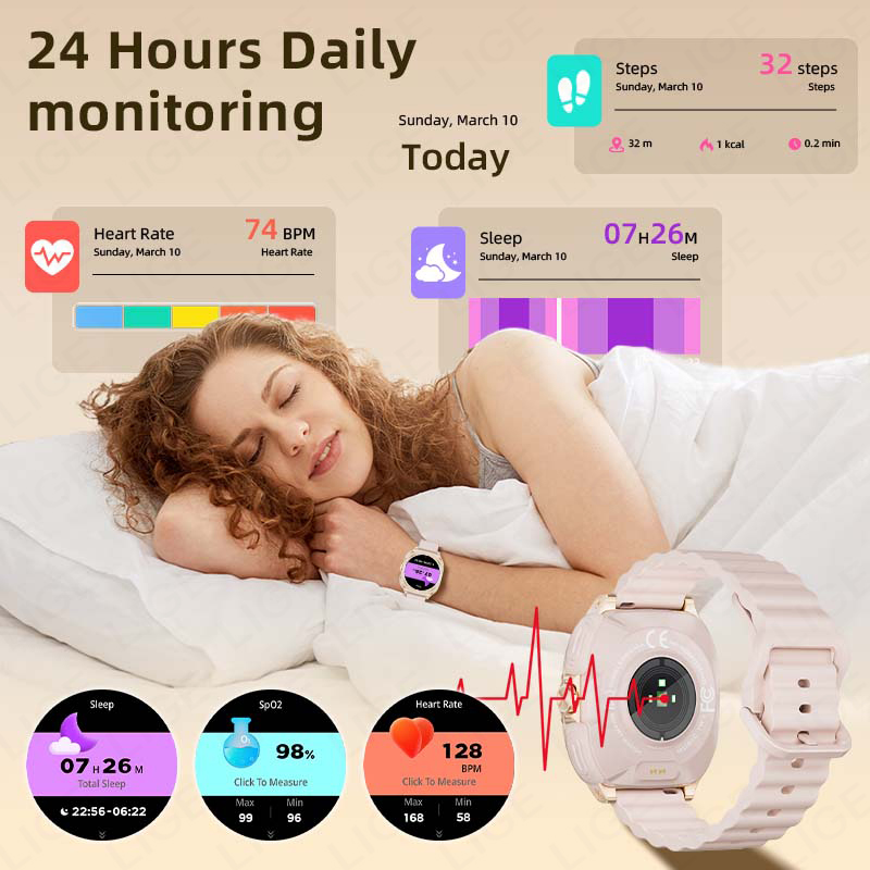 LIGE 2 In 1 TWS Headset Smart  - Smartwatch Headset review and price