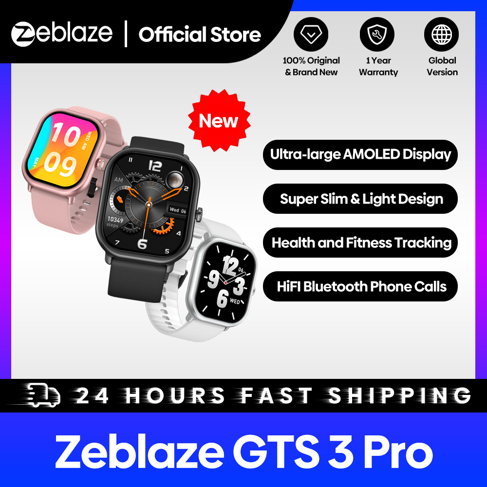 New Zeblaze GTS 3 Pro Voice Ca - Smartwatch X12 review and price