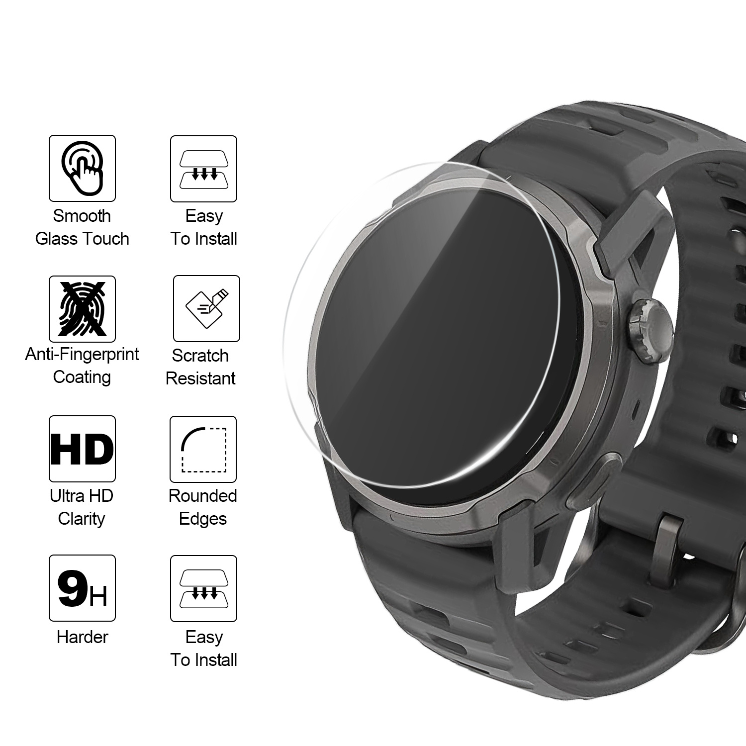 2Pcs Watch Protectors for Coro - Watch Face Protector review and price