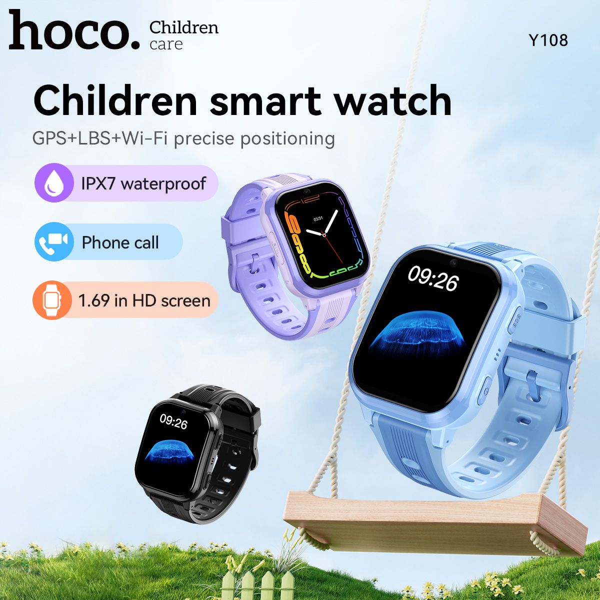 HOCO Y108 1.69inch HD LCD Curv - Smartwatch Id review and price